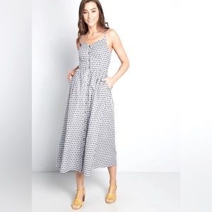 Modcloth Quite Clearly Charismatic Midi Sundress